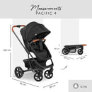 Hauck Pacific 4 Shop N Drive Pushchair Set - Caviar