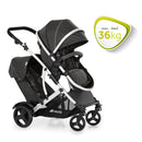 Hauck Duett 2 Tandem Double Pushchair - Black