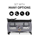 Disney Travel Cot Sleep N Play Center - Mickey Mouse Grey