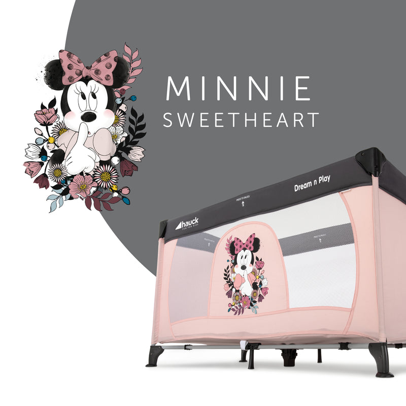Disney Travel Cot Dream N Play - Minnie Sweetheart