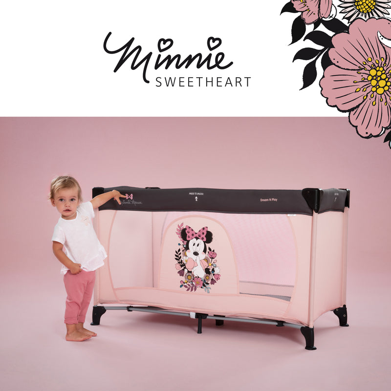 Disney Travel Cot Dream N Play - Minnie Sweetheart