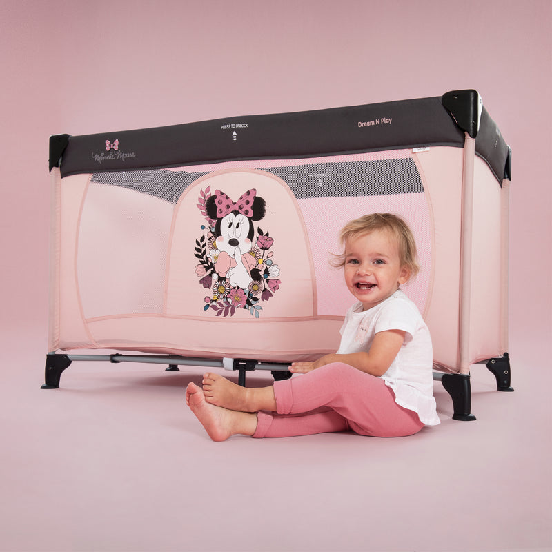 Disney Travel Cot Dream N Play - Minnie Sweetheart
