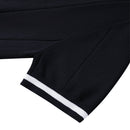 Turn-Down Short-Sleeve Polo Shirt Black Zip
