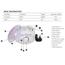 Sheonly 6 Colours Temporary Hair Chalk Combs