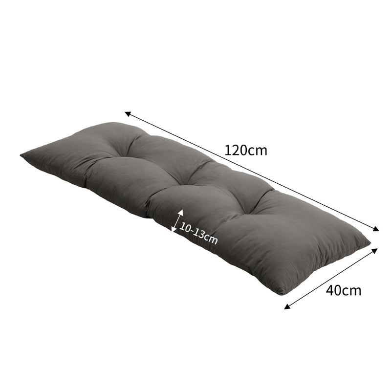 Breeins Weatherproof Dark Grey Bench Cushion Pad