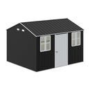 12x10FT Metal Apex Roof Garden Storage Shed