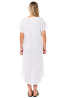 Ladies Linen Dress - White