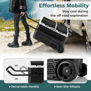 40L Portable Car Refrigerator Dual Zone 12V Compressor Fridge Freezer-Black