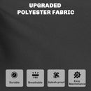 Outsunny 7-Piece Patio Furniture Cushions Water-Repellent 60x60cm, Black