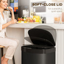 HOMCOM Automatic Kitchen Bin with Soft-Close Lid, 55L Sensor Wastebasket