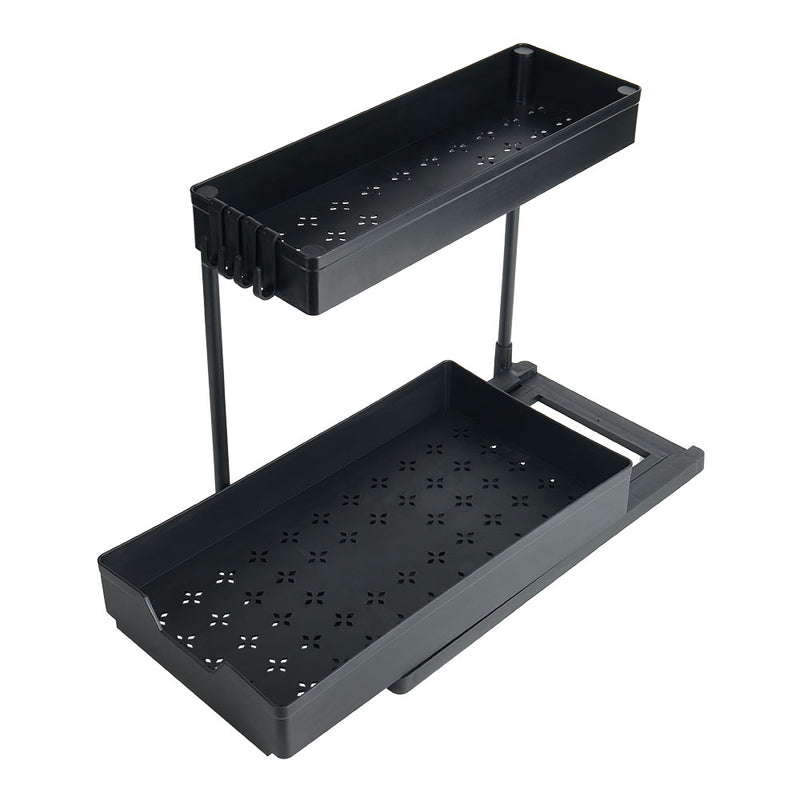 Lifeideas Double-Tier Sliding Kitchen Organizer Rack