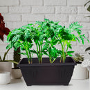 40cm Black Window Box Planter - Venetian Plastic Flower Plant Pot Garden Trough Indoor Outdoor