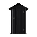 Breeins 4x4 FT Metal Apex Roof Garden Tool Storage Shed