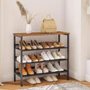 Lifeideas 4-Tier Mesh Shelves Shoe Rack