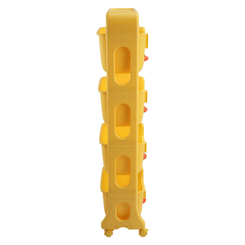Kidkid Mobile 4-Tier Kids Toy Storage Rack