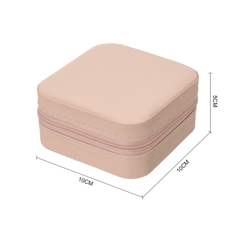 Sheonly Portable Small Faux Leather Jewellery Box