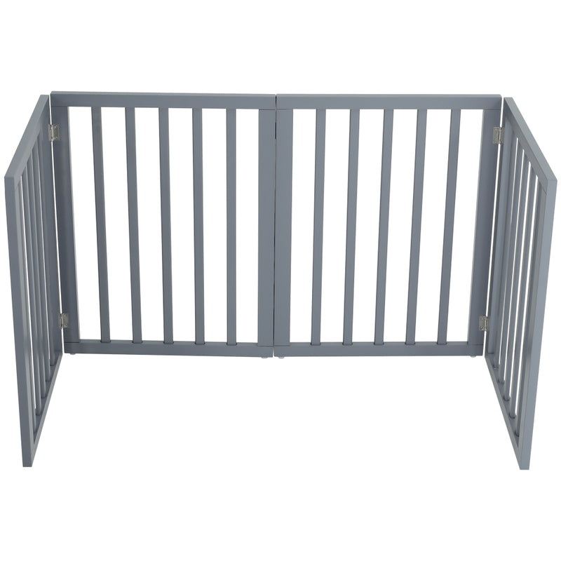 Kidkid 4 Panel Wooden Foldable Freestanding Pet Gate