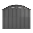 Breeins Large 7.5 x 4 ft Galvanized Steel Acrylic Storage Shed