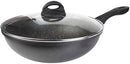 Sovereign Stone 28cm Scratch Resistant Easy Clean Non Stick Wok & Lid All Hobs