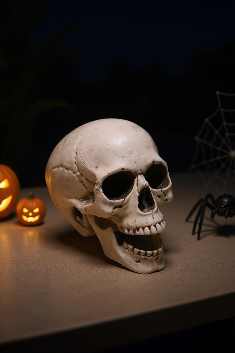 Halloween Realistic Plastic Skull Tabletop Decoration