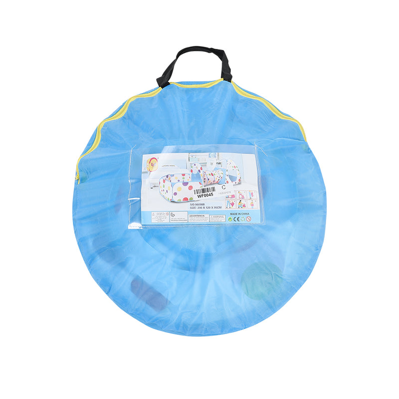 Kidkid 3-in-1 Kids Pop-Up Play Tent Set with Tunnel and Ball Pit Playhouse