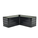 Breeins Outdoor Metal L-Shaped Raised Garden Bed