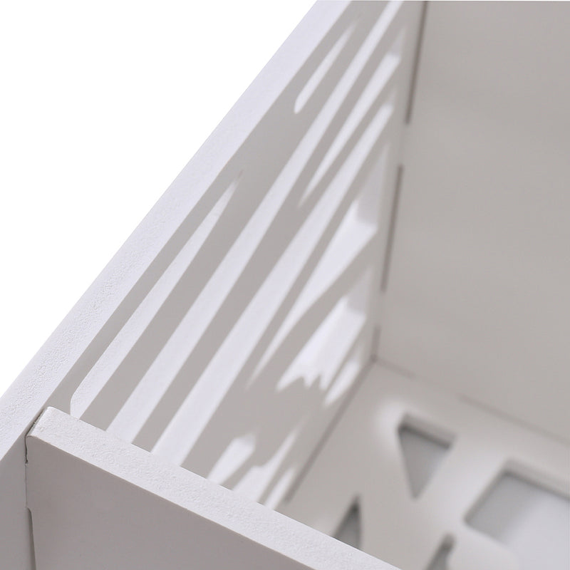 Cottonfy UK Small White Bedside Table