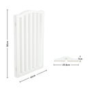 Kidkid 3 Panel Wooden Foldable Freestanding Pet Gate