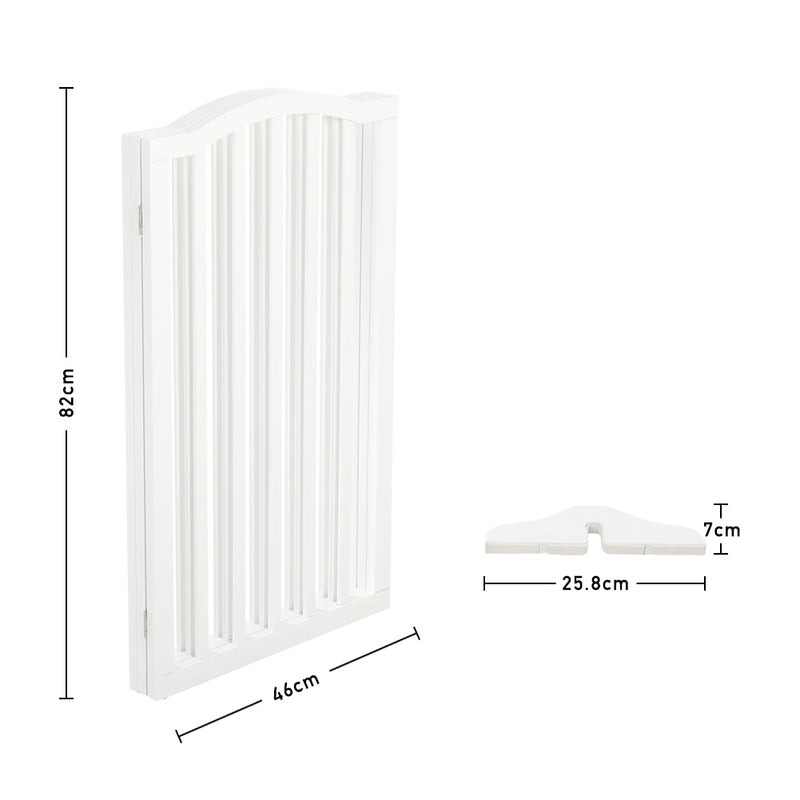 Kidkid 3 Panel Wooden Foldable Freestanding Pet Gate