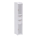 Livingandhome Freestanding Wooden Tall Bathroom Storage Cabinet