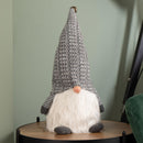 50cm Battery Operated Christmas Sitting Gonk Decoration in Dark Grey