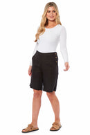 Ladies Linen Shorts - Black