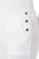 Ladies Linen Shorts - White