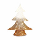 Christmas Sparkle Glitter Tree with 20 Lights - White & Champagne