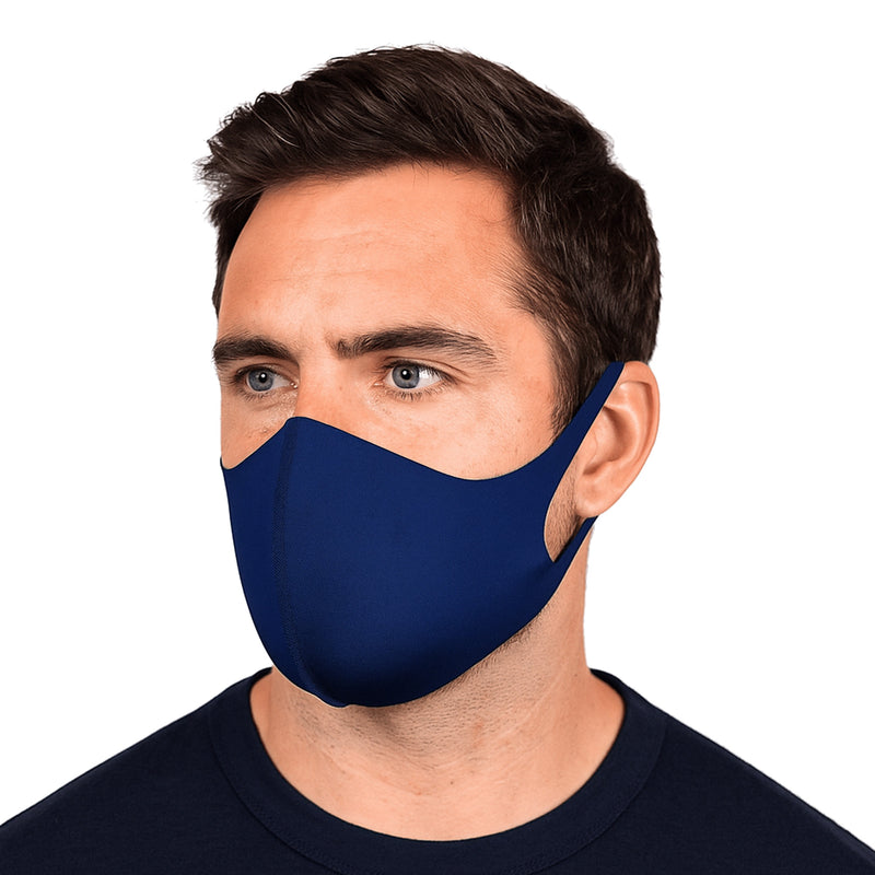 Navy Stretchable Face Mask 3PK