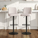 Livingandhome Pair of Swivel Counter Stools with Cushion