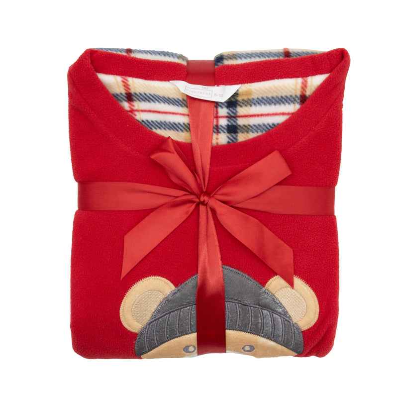 Ladies Fleece Pyjamas - Teddy