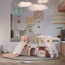 Kidkid Toddler Indoor Playground with Slide and Hoop