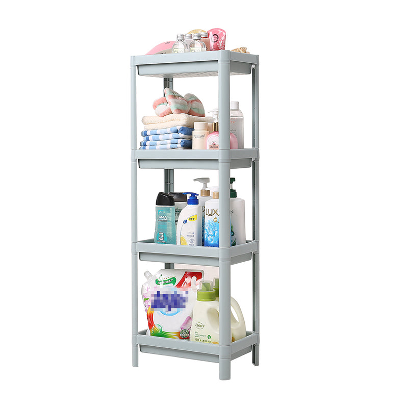 Lifeideas 4 Layers Freestanding Plastic Corner Storage Rack for Bathroom Kitchen