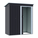 Garden Sanctuary 5 x 3 FT Outdoor Metal Storage Shed with Lockable Door for Garden