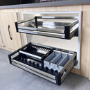 Lifeideas Stainless Steel Cabinet Pull-Out Basket