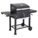 Livingandhome Carbon Steel BBQ Cooker Grill Mobile Stove Cooker