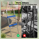 SPORTNOW Trampoline Ladder with Horizontal Wide Steps, Blue