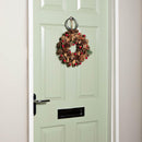 Winter Spice Hanging Christmas Wreath with Pine Cones Berries & Dried Fruit