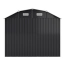 Breeins Large 7.5 x 4 ft Galvanized Steel Acrylic Storage Shed