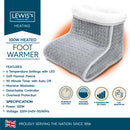 Lewis's Heated Foot Warmer Home Heating Appliance Warmth