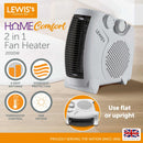Lewis's 2-in-1 Fan Heater 2000W