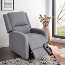 Livingandhome Linen Recliner Armchair with Footrest