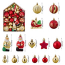 Lifeideas 72-Piece Christmas Ornaments Set For Tree Decorations