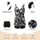 Two Piece Tankini Swimsuit With Double Shoulder Straps